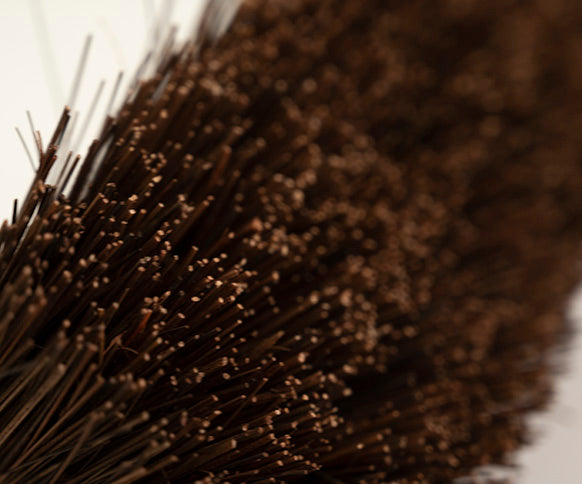 Traditional Wooden Yard Broom With Handle - Stiff